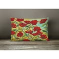 thumbnail image 4 of Carolines Treasures PPD3020PW1216 Poppy Garden Flowers Canvas Fabric Decorative Pillow, 12H x16W, multicolor, 4 of 4