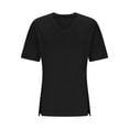 thumbnail image 5 of Blczomt Black Summer Shirts for Women Y2K Blouses 2026 Short Sleeve Women's Blouses,XXL, 5 of 6