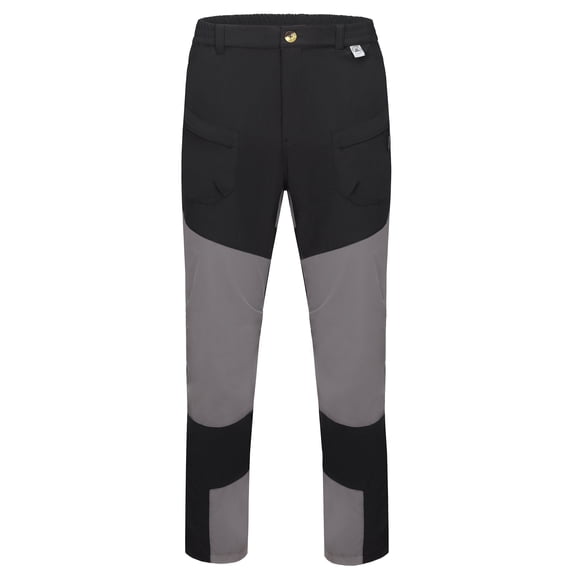 Mapamyumco Men's Hiking Pants Quick Dry Lightweight Stretchy Work Cargo for Outdoor Camping Fishing,Mountain Pants Gray L