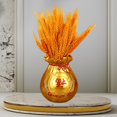 thumbnail image 3 of Figura de bolsa de dinero Feng Shui, escultura de mesa, florero, maceta, arte artesanal Oro, 3 of 9