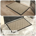 thumbnail image 5 of PABUBE Outdoor Door Mat Non Slip Backing Doormat,Low Profile Doormat Entry Rug, Outside Floor Mat for Entryway, Khaki, 24" x 36", 5 of 7