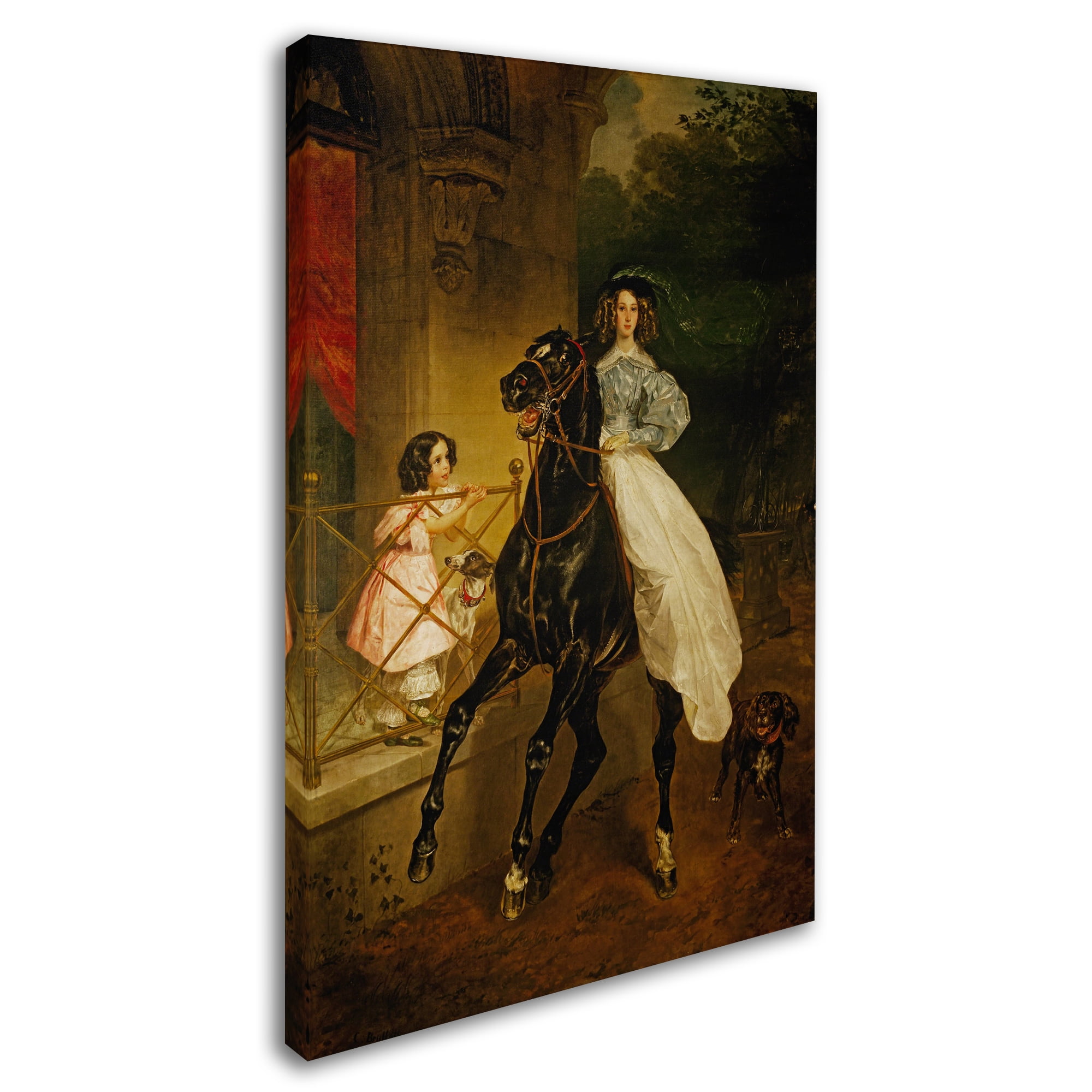 Trademark Fine Art 'A Rider' Canvas Art by Karl Bryullov