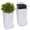 White-22.4"H, variant on CazToi 16-22.4Inch Self Watering Planters Set of 2 with Water Level Monitor Inner Bucket Trays for Indoor Outdoor Use