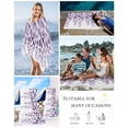 thumbnail image 5 of Purple Eucalyptus Leaves Beach Towels Oversized Super Absorbent, Watercolor Floral Leaf Plants Lightweight Bath Towel Quick Dry Sets For Bathroom/Pool/Rv Camping/Beach Play/Gym Room/Picnic 23"x47", 5 of 8