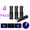 4 pcs, variant on 3Modes Mini Portable UV Ultra Violet LED Flashlight Purple Blacklight Torch Lamp Light
