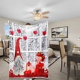 thumbnail image 4 of Kbndieu Valentines Day Decorations Throw Blanket, Soft Fluffy Fuzzy Cozy Blankets for Women Girlfriend Sweetheart Valentines Day Gifts, Lightweight Warm Flannel Blanket for Couch Bed, 30x39 inches, 4 of 6
