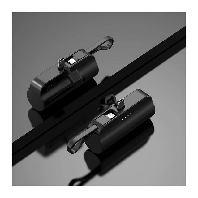 Innotech Power-Bank- Mini Portable-Charger - 5000mAh Ultra Compact Phone Charger Output Battery Pack Built-in Lighting and Type-C Cable and Cell Phone Holder Compatible with iPhone and Samsungetc.