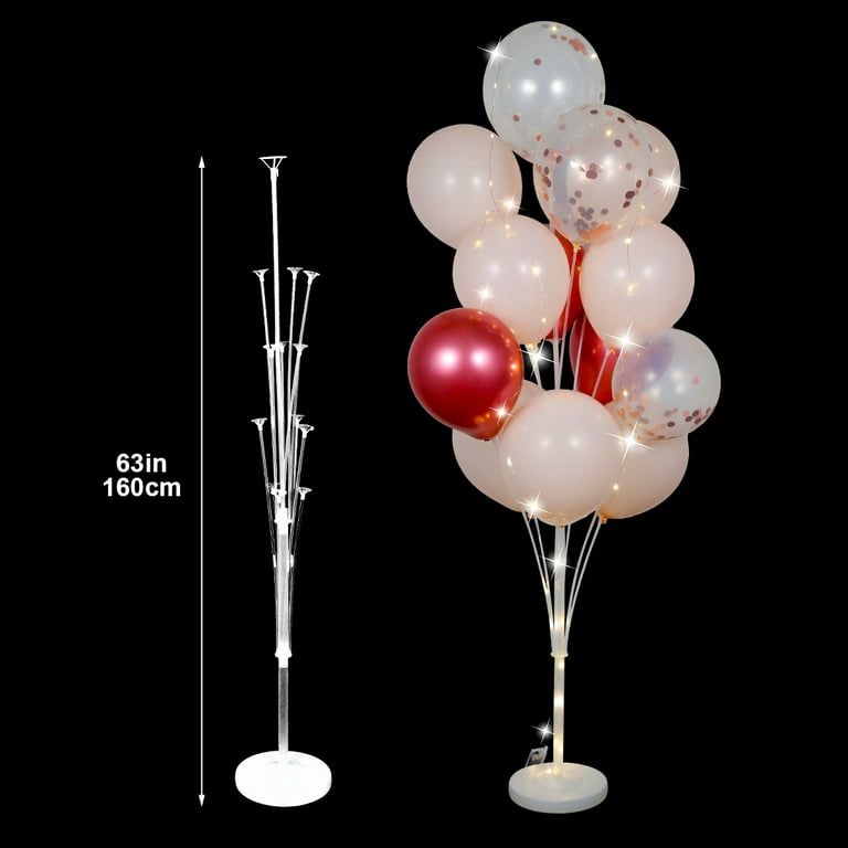 stand ballon 145cm - Support de colonne de ballons lumineux LED, 1  ensemble, présentoir de Table flottant, dé