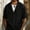 c01Black, variant on Mens Fashion Tops Casual Lapel Neck Short Sleeve T-Shirt Casual Work Tees Comfy Travel Vacation Solid Color Blouse Gray S