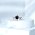 thumbnail image 3 of Rosec Jewels 0.50 CT Black Onyx and Diamond Art Deco Engagement Ring for Women, 14K White Gold, US 13.00, 3 of 8