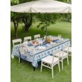 thumbnail image 4 of Outdoor Tablecloth with Umbrella Hole for Patio/Picnic/Party/Camping, Blue Starfish Coastal Waterproof Table Cloth Rectangle Table Cover Washable, Beach Coral Nautical Botanical Vintage (54"x 80"), 4 of 8