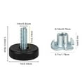thumbnail image 3 of Heavy Duty Threaded Furniture Leveling Feet with T nut Precisions Adjustable Furniture Levelers 1/4inch for Stability, 3 of 9