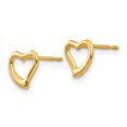 thumbnail image 2 of 14K Yellow Gold Madi K Children's Heart Post Earrings, 2 of 2