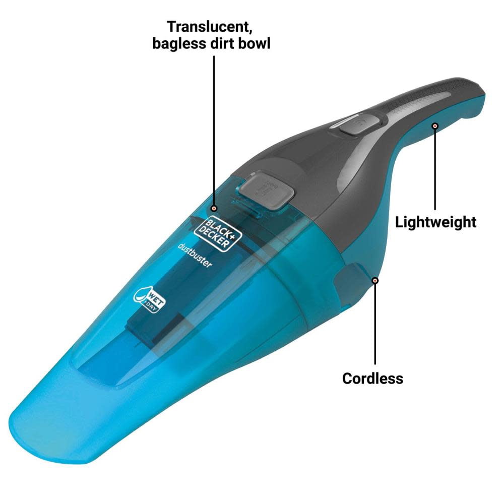 Black Decker Dustbuster QuickClean Wet Dry Handheld Vacuum