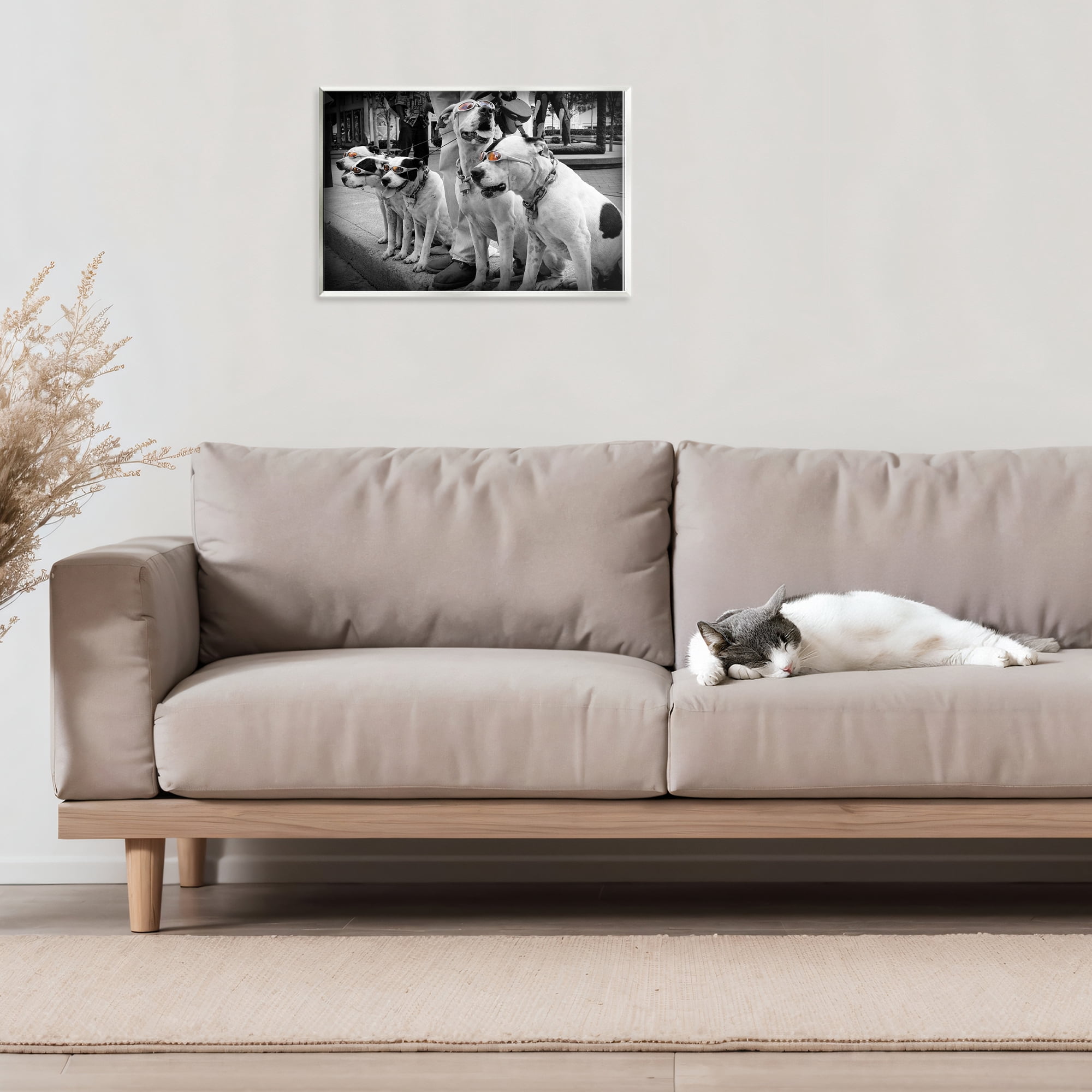 Stupell Industries Afternoon Stroll Pups Wall Plaque Art, design by Scott Henderson