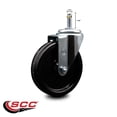 thumbnail image 2 of 5 Inch Phenolic Wheel Swivel 7/16 Inch Grip Ring Stem Caster Service Caster, 2 of 2