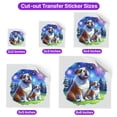 thumbnail image 5 of Happy New Year Bulldog Family Cheer Winter Midnight Firework Cutout Transfer Sticker Dog Lover Gifts Idea Transparent Decal Art Decor - 02025, 5 of 5