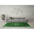 thumbnail image 3 of Ahgly Company Indoor Round Persian Emerald Green Traditional Area Rugs, 4' Round, 3 of 4