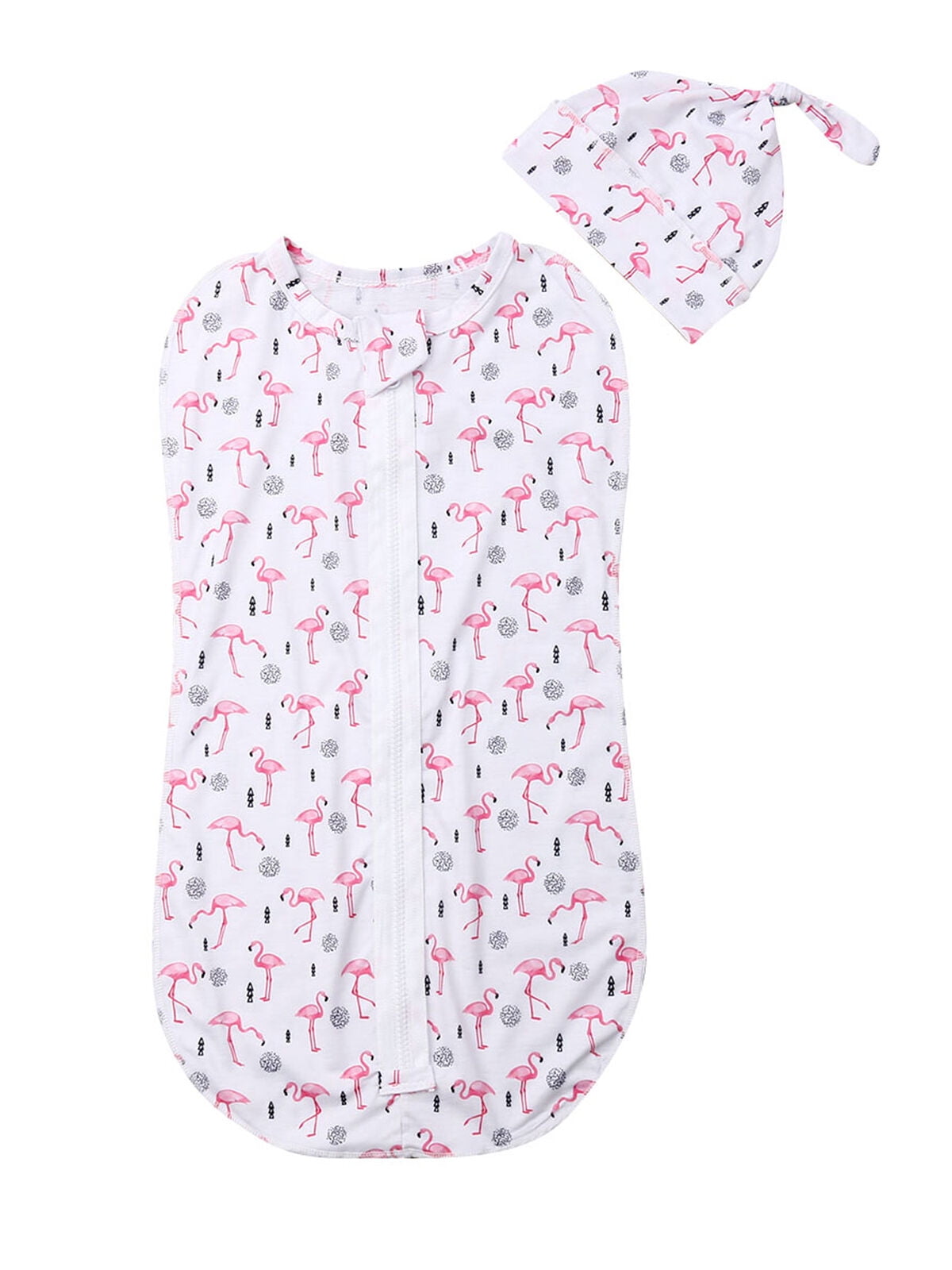 Bmnmsl Newborn Kids Baby Cotton Zipper Swaddle Blanket Wrap Sleeping