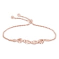thumbnail image 3 of AFFY Infinity Double Heart Adjustable Bolo Bracelet 14K Rose Gold over Silver for women, 3 of 5