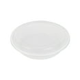 thumbnail image 2 of Asporto 48 oz Round White Plastic To Go Box - with Clear Lid, Microwavable - 9" x 9" x 1 3/4" - 100 count box, 2 of 10