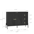 thumbnail image 5 of Aukfa Sideboards Buffets Cabinet with Drawers & LED for Kitchen,Black, 5 of 8