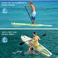 thumbnail image 5 of CYFIE 10.6ft Inflatable Paddle Board for Adult, Premium SUP Stand up Paddle Board with Kayak Seat, SUP Accessories, Pump, 4 Pcs Adjustable Paddles, Backpack, Camera Mount, Leash, Removable Fin, Green, 5 of 11