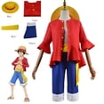 thumbnail image 2 of Disfraz de Cosplay de una pieza de Anime Country Monkey D. Traje de uniforme de dibujos animados de Luffy para niños y hombres, Kimono, abrigo de fiesta de Halloween, pantalones, sombrero xuanjing unisex, 2 of 2