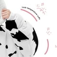 thumbnail image 3 of PMONPA Wearable Blanket Hoodie for Kids, Soft Double Layer Sherpa Fleece Sweatshirt,Teen Gifts for Kids, Youth, Boys, Girls, One Size, Cow, 3 of 8