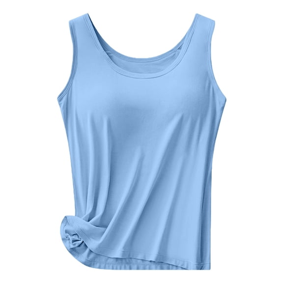 Tank Tops With Built In Bras,Athletic Tank Tops Camisole Bra Padded Camisoles For Women Ladies Camisoles Tops Spaghetti Strap Tank Top Padded Shirt Women Cami With Built In Bra Workout Tops