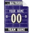 thumbnail image 3 of Baltimore Blanket for Men Women Boy Gifts Custom Name and Number Throw Blanket, 3 of 5