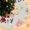 thumbnail image 5 of FMSHPON Hand Drawn Valentine's Day Hearts Xmas Christmas Tree Skirt Stand Mat for Holiday Party Decoration Indoor Outdoor 48 inches, 5 of 6