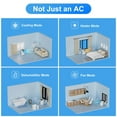 thumbnail image 4 of WIYTAMO Portable Air Conditioners 10000 BTU, Room AC Unit with Remote Control, Built-in Heater, Dehumidifier, Fan Mode, Cools up to 450 Sq. ft.(6450 BTU SACC), 4 of 9