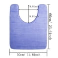 thumbnail image 3 of FUTATA Bath Mat For Bathroom,Memory Foam Bathroom Floor Rugs Non Slip U-Shaped Toilet Rug Machine Washable Commode Contour Rug, 3 of 6
