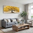 thumbnail image 3 of Canvas Wall Art for Living Room - Large Yellow Tree of Life Canvas Prints, Modern Abstract Nature Painting for Kitchen Bedroom Office Wall Decor, 3 of 7
