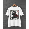 thumbnail image 1 of Samurai Cat T-Shirt - Black - XL, 1 of 2