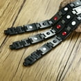 thumbnail image 3 of Fiber Energy Power Men Bracelets Stainless Steel Link Chain Magnet Bangle, 3 of 4