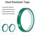 thumbnail image 3 of Uxcell Green Heat Tape, 1 Roll 18mmx33m 108ft High Temperature Heat Resistant Tape for Sublimation, 3 of 6