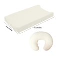 thumbnail image 3 of Pack of 2pcs Baby Bed Product Set Includes Infant Fitted Sheet Cibr Protector & Breastfeeding Pillow Cover Sleeve Pink, 3 of 4