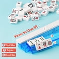 thumbnail image 4 of American Mahjong Tile Rack and Pusher Set - 4 Multicolor Acrylic Racks with Pushers (Color), 4 of 7