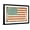 Black Frame, variant on Art.com Vintage Style American Flag Art Print by Alisa Foytik, Brown Frame Wall Art, 44" x 32"
