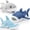 3Pcs-Shark, variant on Muiteiur 3Pcs Monkey Stuffed Animal 15.7" Monkey Plush Toy with Velcro on Hands