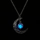thumbnail image 1 of Collar de cadena de clavícula con colgantes luminosos de Halloween, 1 of 5