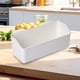 thumbnail image 4 of Cesta organizadora de pared para cocina | Almacenamiento de plástico ABS para ajo y jengibre | Soporte pequeño para baño, cocina, hogar, oficina | Blanco | Varias tallas | 1 paquete, 4 of 6