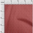 thumbnail image 1 of oneOone Polyester Lycra Red Fabric Chevron Bandhani Fabric For Sewing Printed Craft Fabric By The Yard 56 Inch Wide, 1 of 4