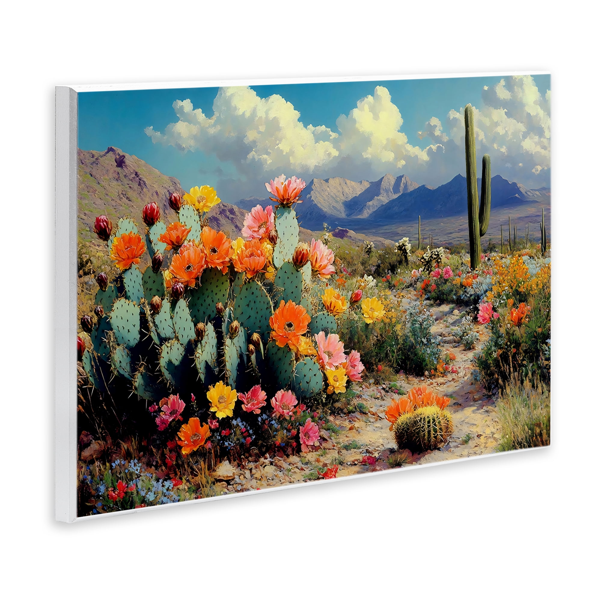 Stupell Industries Vibrant Cacti in Desert Wall Plaque Art, design by Franklyn Gregory