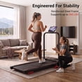 thumbnail image 6 of ROBORE 5-in-1 Walking Pad with Vibration Plate & Handle Bar, 3.0 HP Under Desk Walking Pad, Portable Treadmill for Home Office, Remote Control, 6 of 10