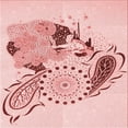 thumbnail image 1 of Ahgly Company Machine Washable Indoor Square Transitional Light Rose Pink Area Rugs, 7' Square, 1 of 7