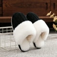 thumbnail image 4 of Leozcaa Home Slippers for Women Indoor Outdoor Fuzzy House Shoes Knit Memory Foam Anti-Skid Sole, 4 of 8