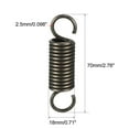 thumbnail image 2 of Unique Bargains 2.5x18x70mm Spring Steel Small Dual Hook Tension Spring, 2 of 3